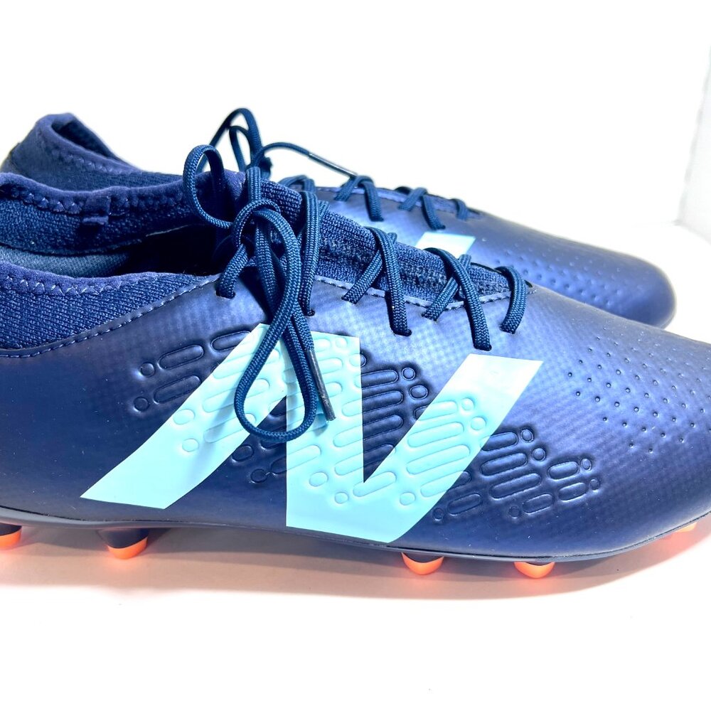 New Balance Unisex Tekela Magique FG V4+ Soccer Shoe, Nb Navy/Team Sky Blue/Hot